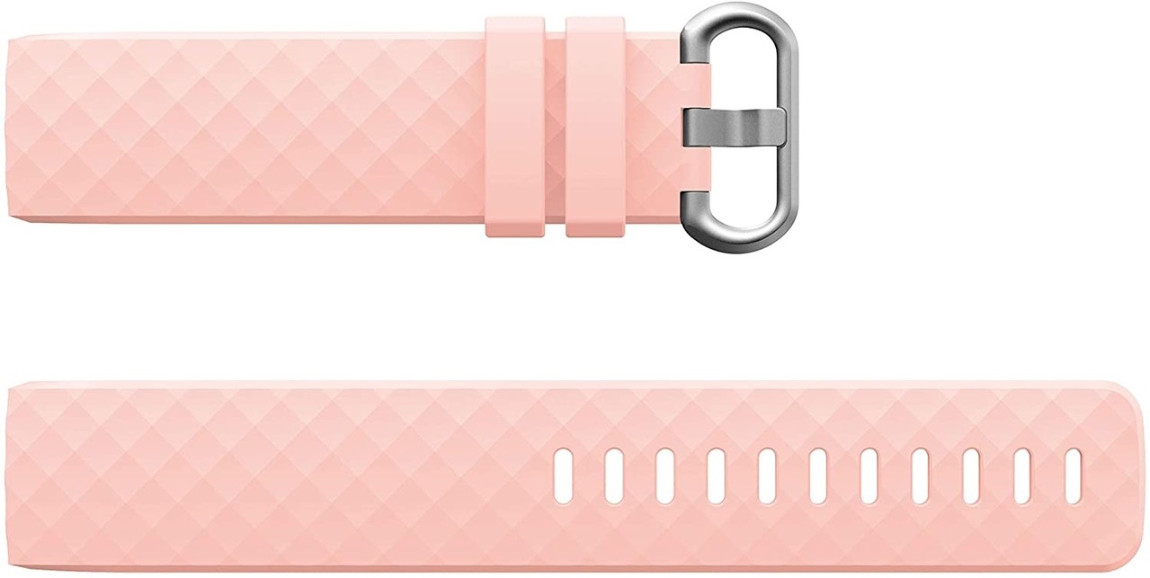 Fitbit Charge 4 silicone band (lichtroze)