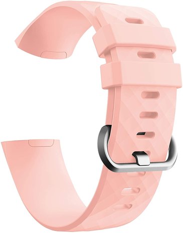 Fitbit Charge 4 silicone band (lichtroze)