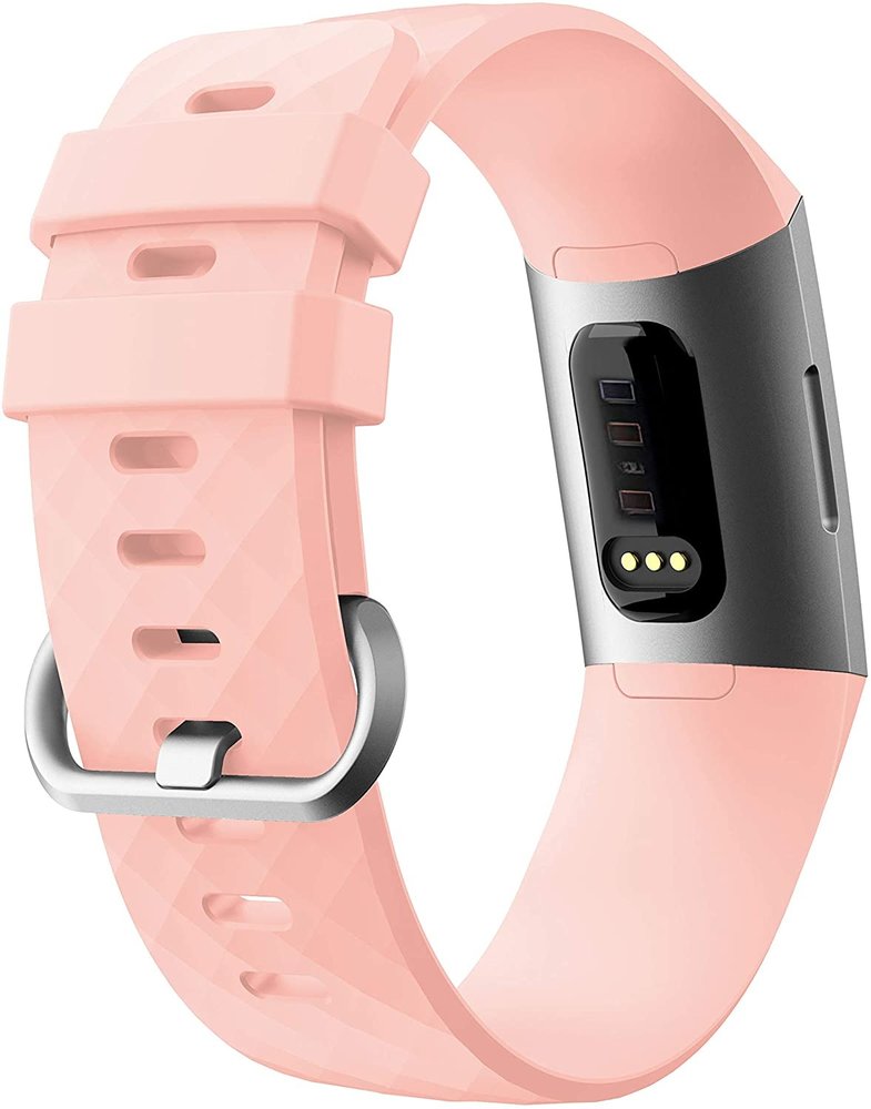 Fitbit Charge 4 silicone band (lichtroze)