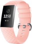Fitbit Charge 4 silicone band (lichtroze)