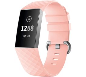 Fitbit Charge 4 silicone band (lichtroze)