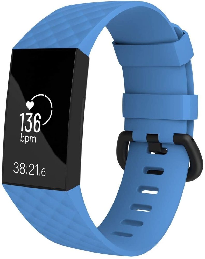 Fitbit Charge 4 silicone band (lichtblauw)
