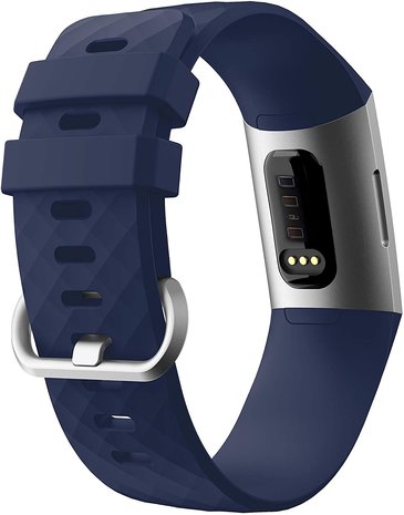 Fitbit Charge 4 silicone band (donkerblauw)