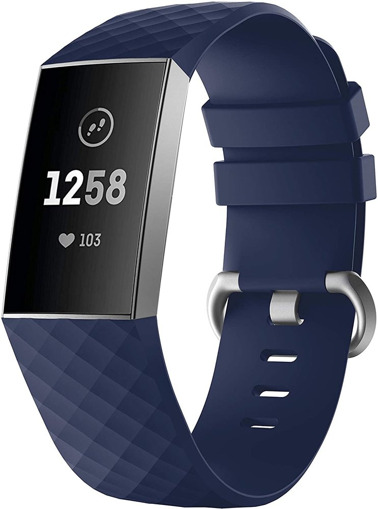 Fitbit Charge 4 silicone band (donkerblauw)
