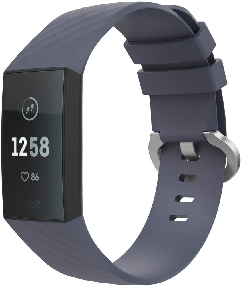 Fitbit Charge 4 silicone band (grijsblauw)