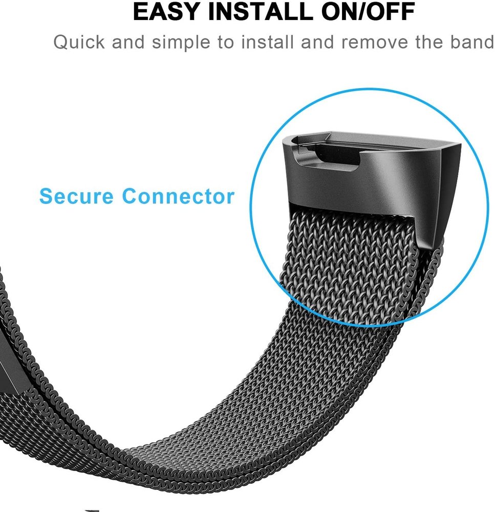 Fitbit Charge 4 Milanese band (zwart) Fitbit Charge 4 Milanese band (zwart)