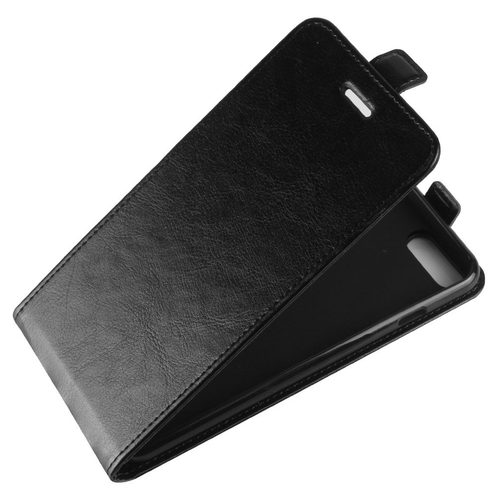 iPhone SE 2020 Flip case (zwart leer) PhoneFactory