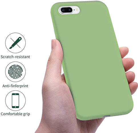 ShieldCase® Shieldcase Silicone case iPhone 8 Plus / 7 Plus (lichtgroen)