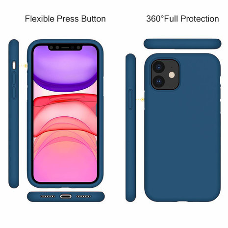 ShieldCase® ShieldCase Silicone case iPhone 11 (blauw)