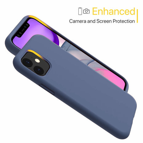 ShieldCase® ShieldCase Silicone case iPhone 11 (lavendel grijs)