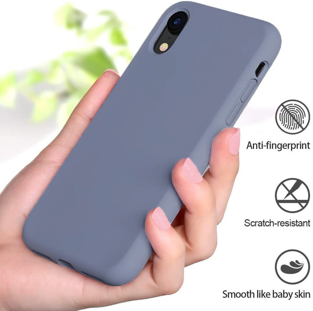 ShieldCase® ShieldCase Silicone case iPhone Xr (lavendel grijs)
