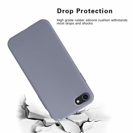 ShieldCase® Shieldcase Silicone case iPhone SE 2020 (lavendel grijs)