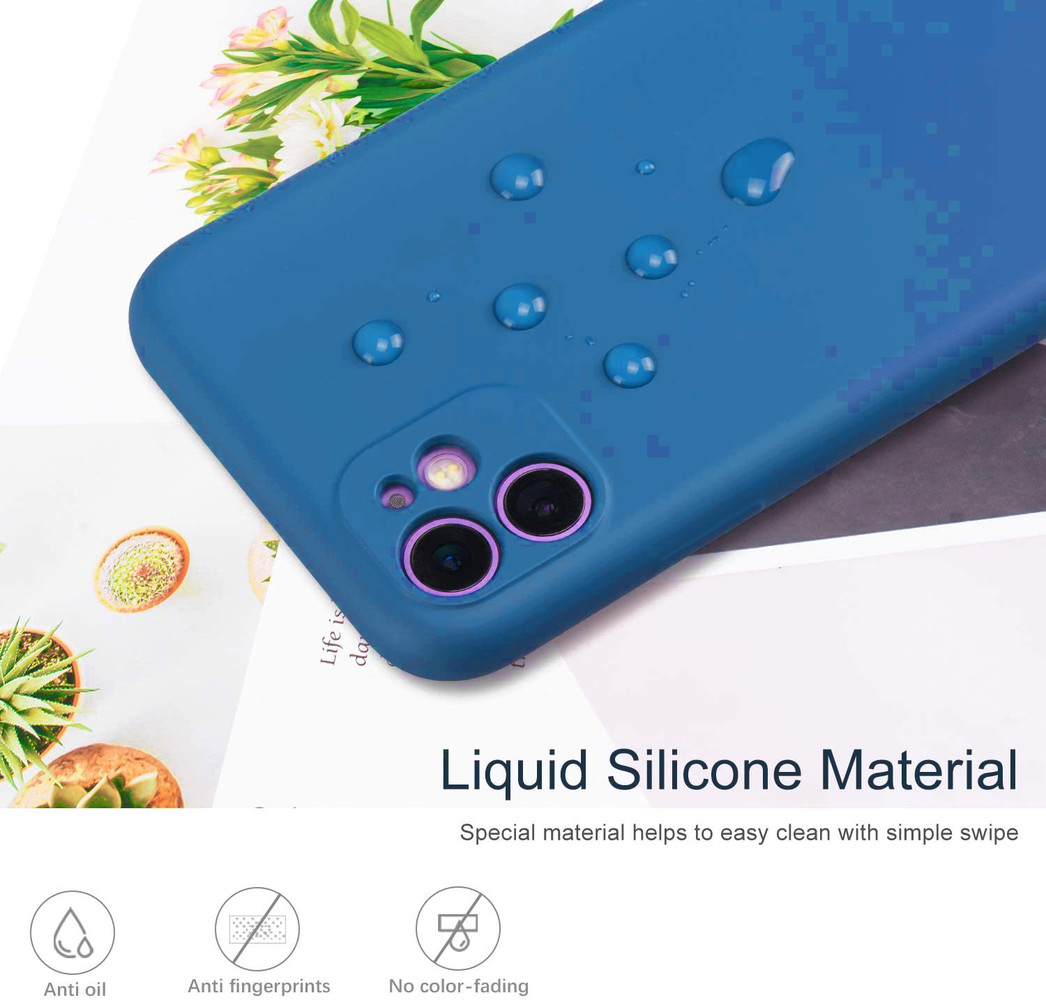 ShieldCase® Shieldcase Siliconen hoesje met camera bescherming iPhone 11 (blauw)