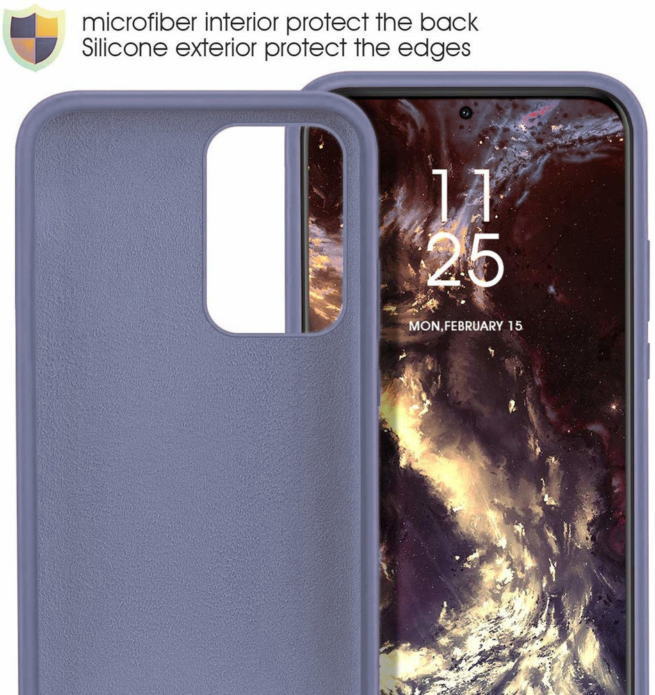 ShieldCase® Shieldcase siliconen hoesje Samsung Galaxy S20 Ultra (lavendel grijs)