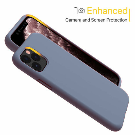 ShieldCase® ShieldCase Silicone case iPhone 11 Pro (lavendel grijs)