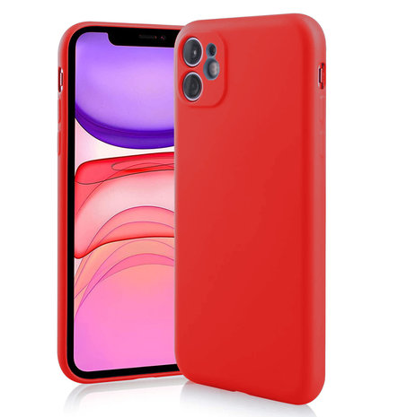 ShieldCase® Shieldcase Siliconen hoesje met camera bescherming iPhone 11 (rood)