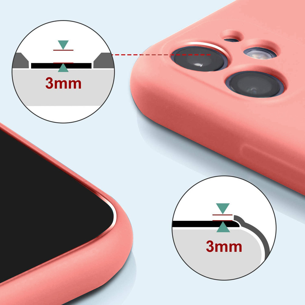 ShieldCase® Shieldcase Siliconen hoesje met camera bescherming iPhone 11 (roze)
