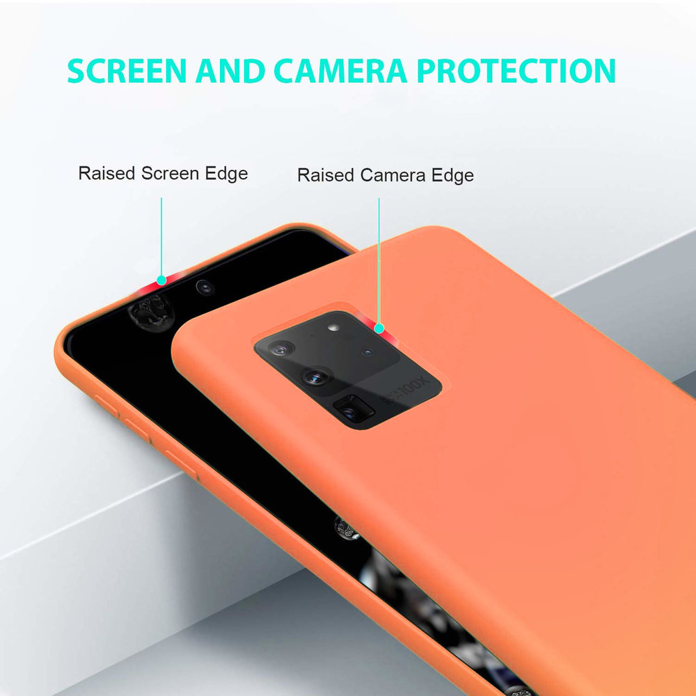 ShieldCase® Shieldcase siliconen hoesje Samsung Galaxy S20 Ultra (oranje)