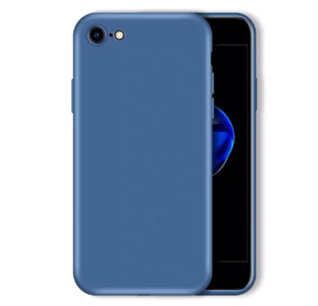 Heb geleerd glas rek Siliconen hoesje met camera bescherming iPhone 7 / 8 (blauw) - Phone-Factory