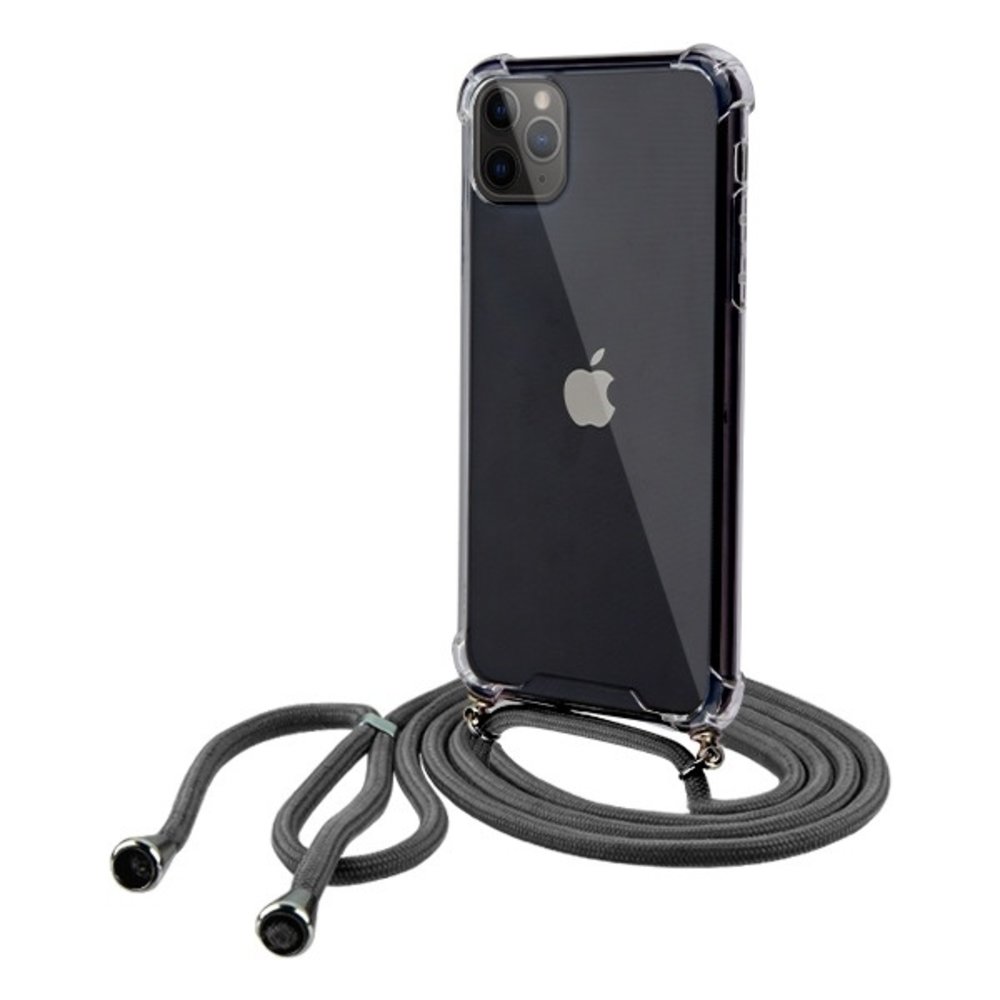 Grof stil ingesteld iPhone 11 Pro shock hoesje met zwart koord - Phone-Factory