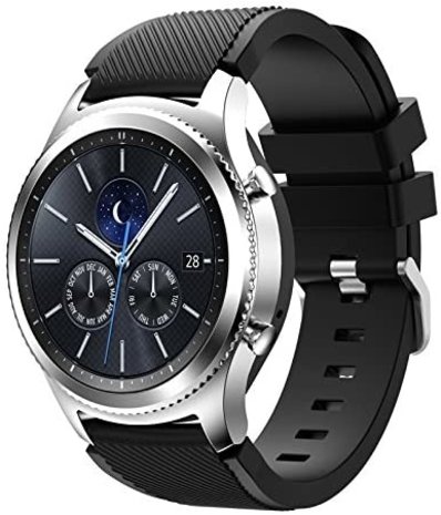 Samsung Gear S3 siliconen bandje (zwart)