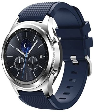 Samsung Gear S3 siliconen bandje (donkerblauw)