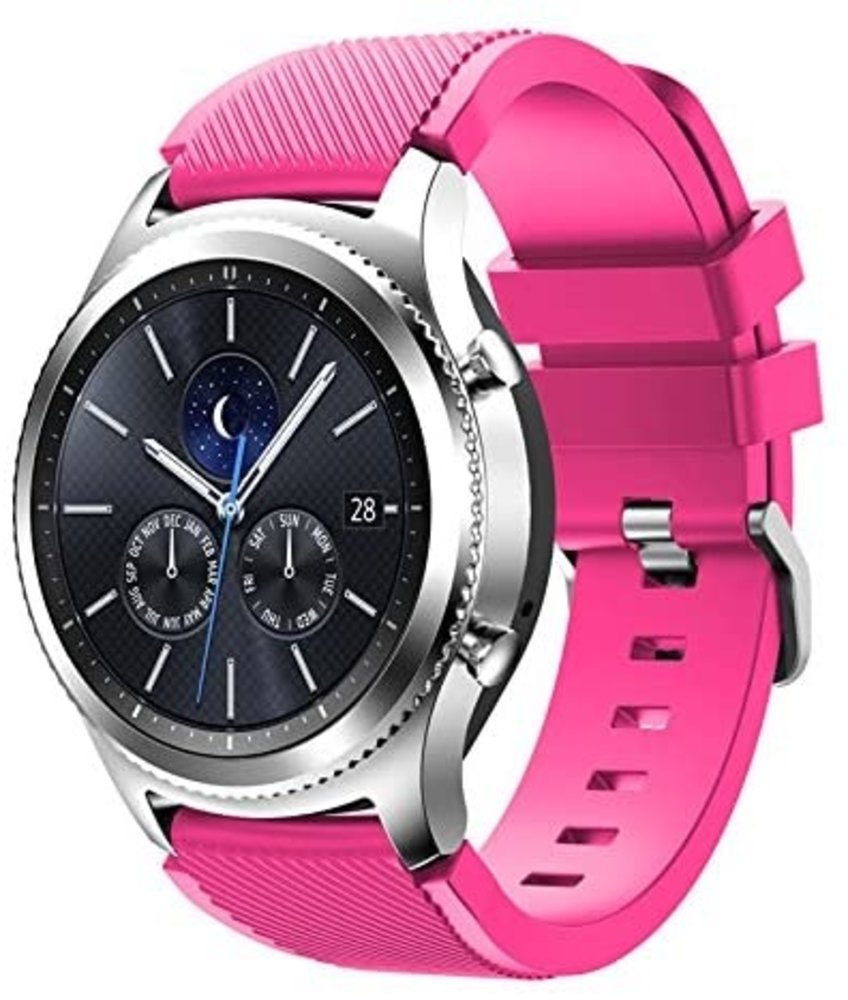 Samsung Gear S3 siliconen bandje (knalroze)
