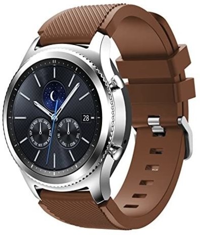 Samsung Gear S3 siliconen bandje (koffiebruin)