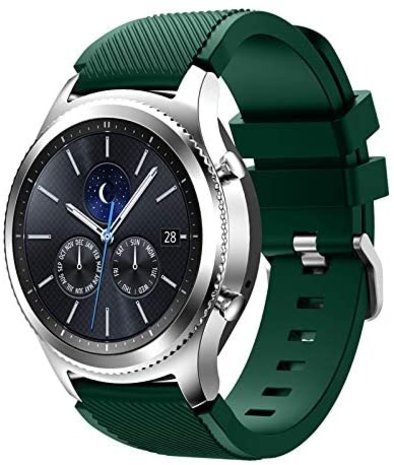 Samsung Gear S3 siliconen bandje (legergroen)