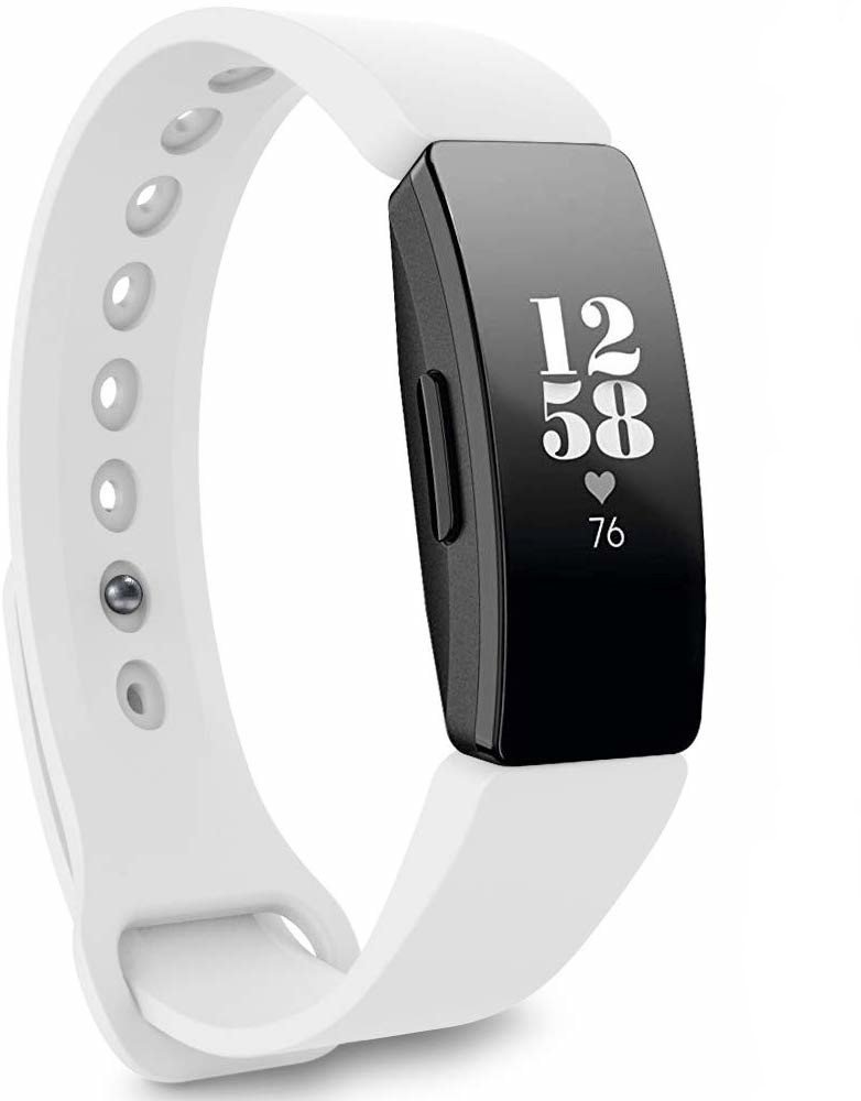 Fitbit Inspire silicone band (wit)