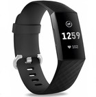 Fitbit Charge 3 silicone band (zwart)