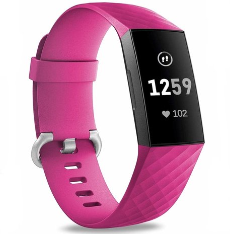 Fitbit Charge 3 silicone band (fel roze)