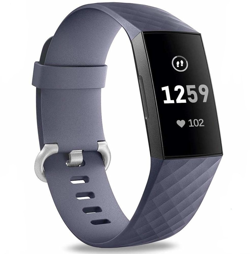 Fitbit Charge 3 silicone band (grijsblauw)