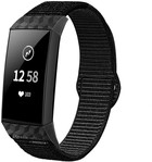 Fitbit Charge 4 nylon band (zwart)