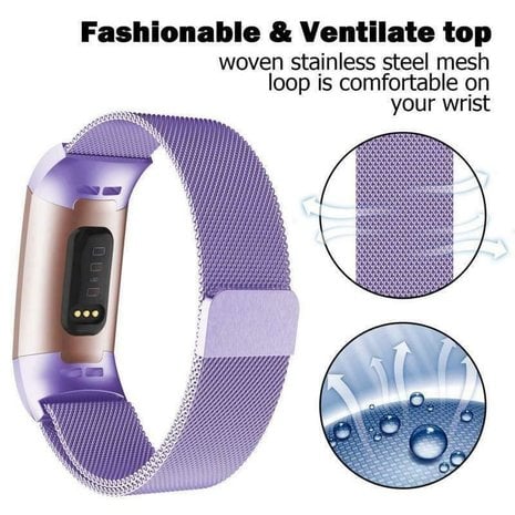 Fitbit Charge 4 Milanese band (lila) Fitbit Charge 4 Milanese band (lila)