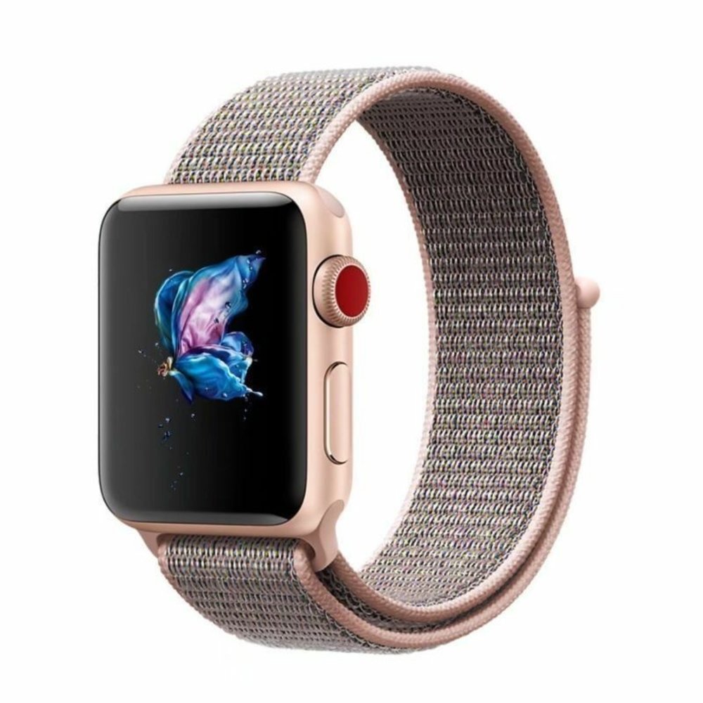 Apple Watch nylon loop band (pink sand) Apple Watch nylon loop band (pink sand)