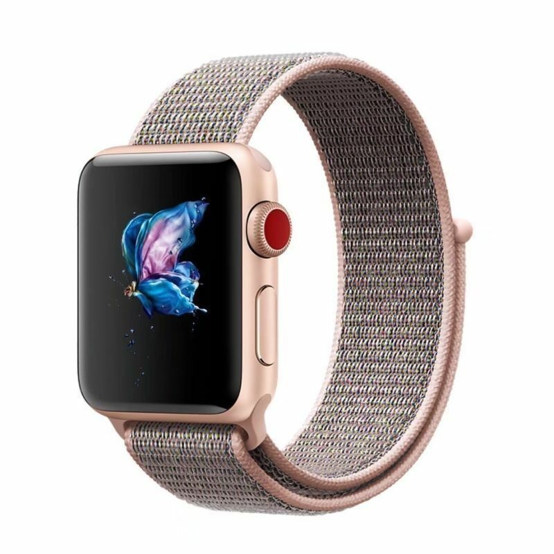 Apple Watch nylon loop band (pink sand) - Phone-Factory