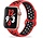 Apple Watch silicone sport+ band (rood/zwart)
