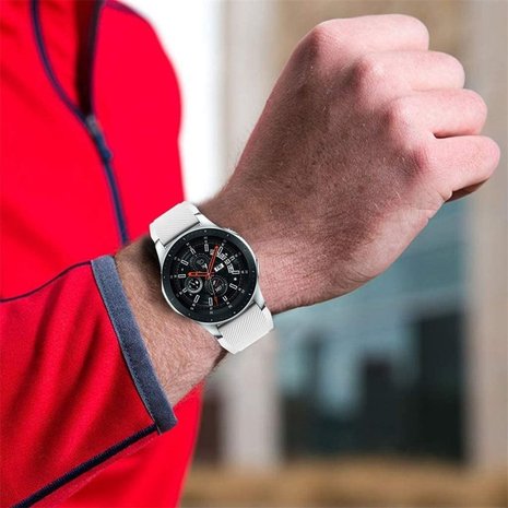 Samsung Galaxy Watch silicone band (wit)