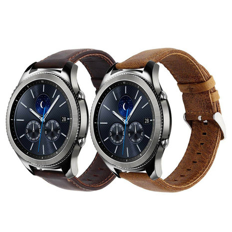Samsung Gear S3 lederen bandje (donkerbruin) Samsung Gear S3 lederen bandje (donkerbruin)