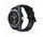Samsung Galaxy Watch leren silicone band (zwart)