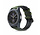 Samsung Galaxy Watch leren silicone band (zwart/groen)