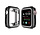 Apple Watch silicone case (zwart-metalic)