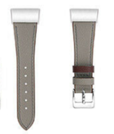 Fitbit Charge 3 leren bandje (donkergrijs) Fitbit Charge 3 leren bandje (donkergrijs)