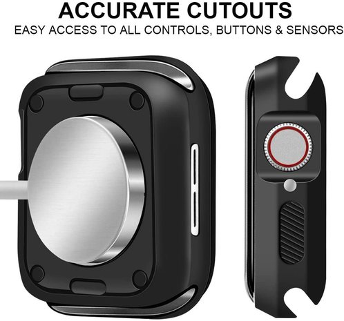 Apple Watch silicone shockproof case (zwart)