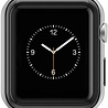 Apple Watch silicone case (zwart-metalic) Apple Watch silicone case (zwart-metalic)