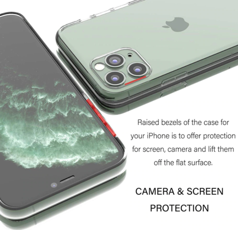 ShieldCase® Shieldcase Siliconen hoesje met camera bescherming iPhone 11 Pro (transparant)
