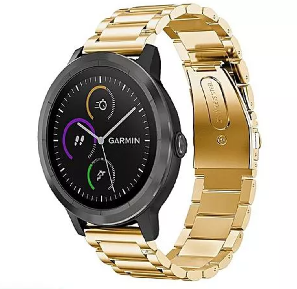 Garmin Vivoactive 3 stalen bandje (goud) Garmin Vivoactive 3 stalen bandje (goud)