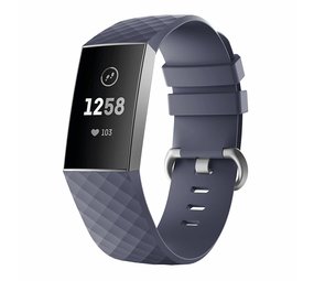 Fitbit Charge 4 silicone band (grijsblauw)