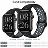 Apple Watch silicone sport+ band (zwart/grijs) Apple Watch silicone sport+ band (zwart/grijs)